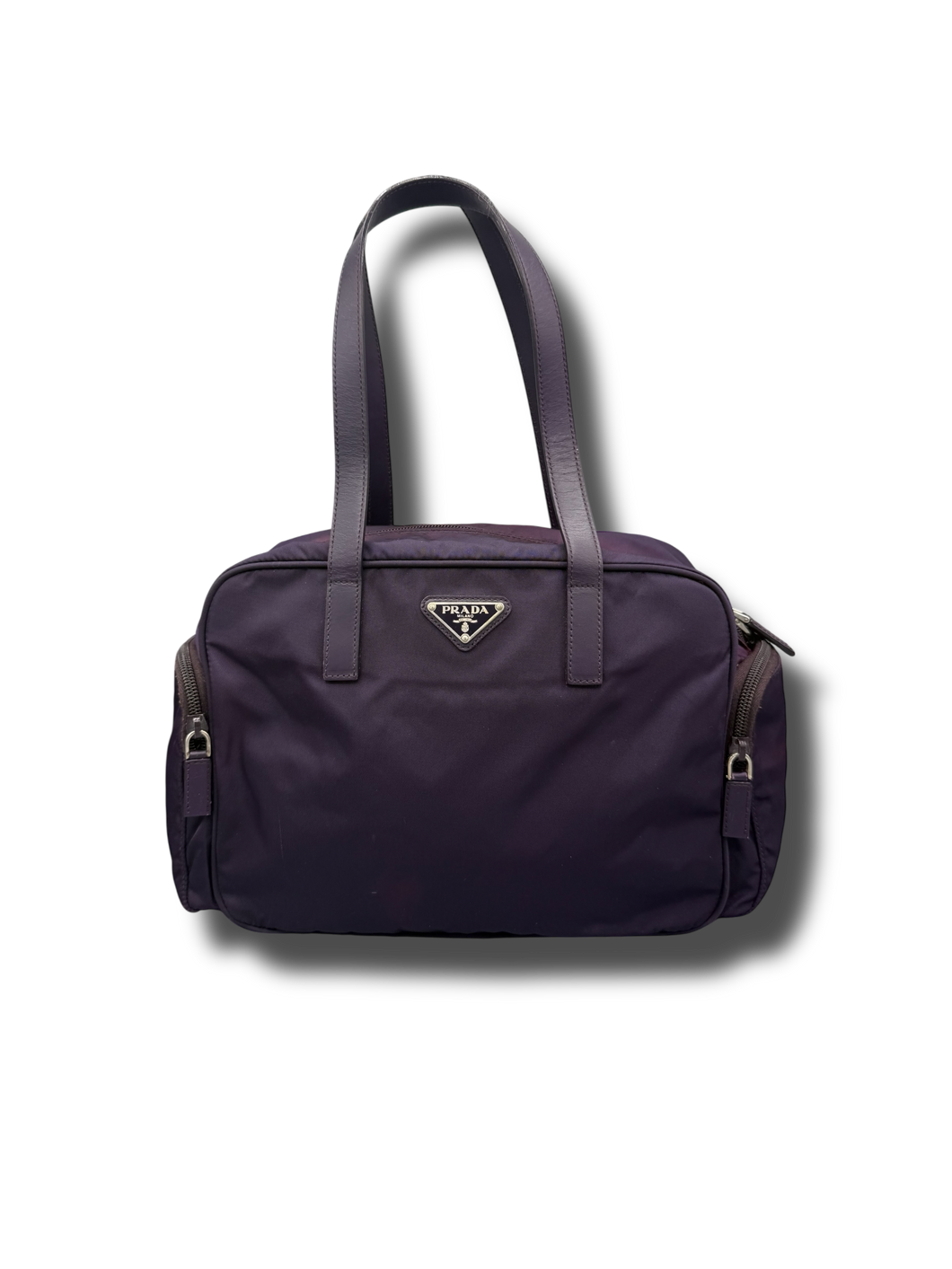 Prada Triangle Purple Multi Pocket Bag