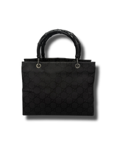Lade das Bild in den Galerie-Viewer, Gucci Bamboo Black Monogram Bag
