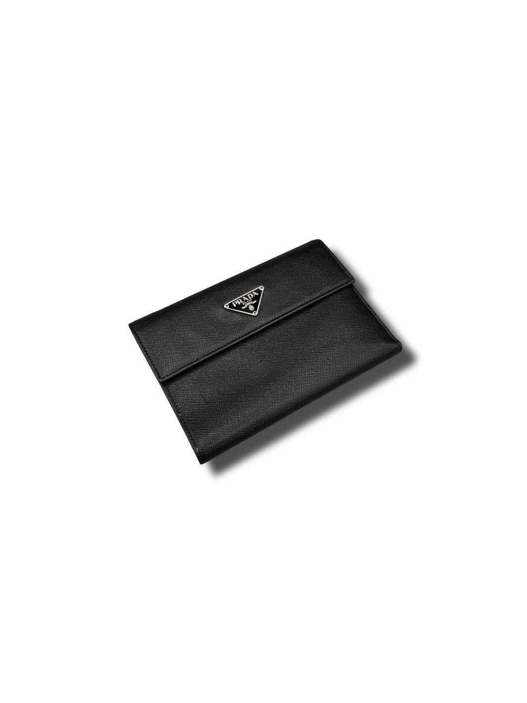 Prada Saffiano Triangle Wallet