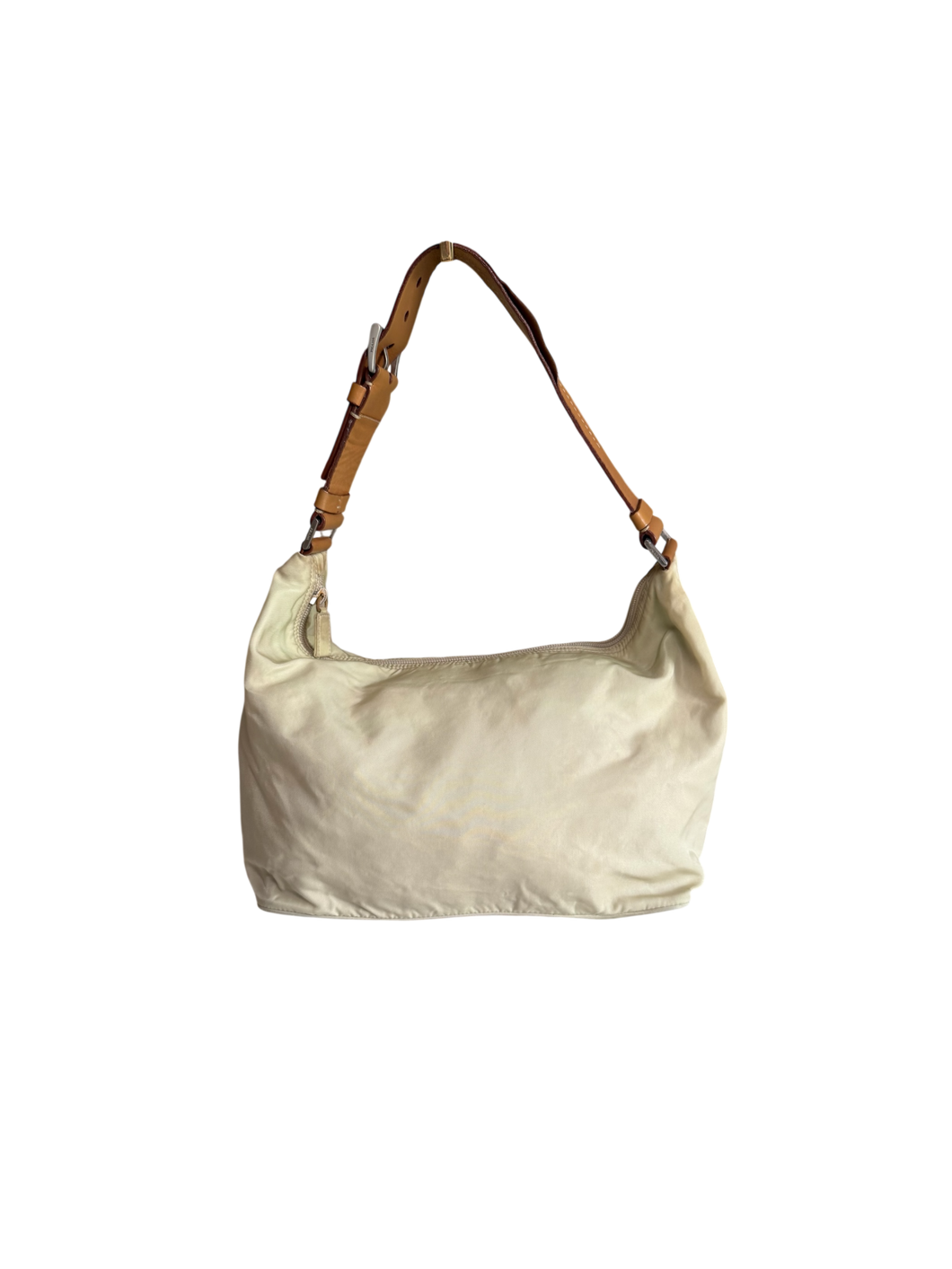 Prada Nylon Hobo Bag Beige