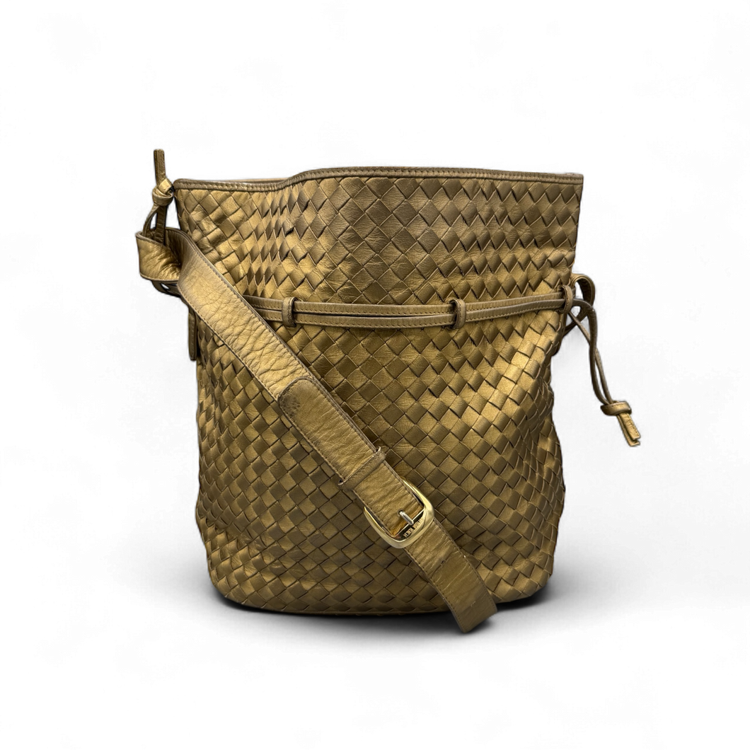 Bottega Veneta Gold Bucket Bag