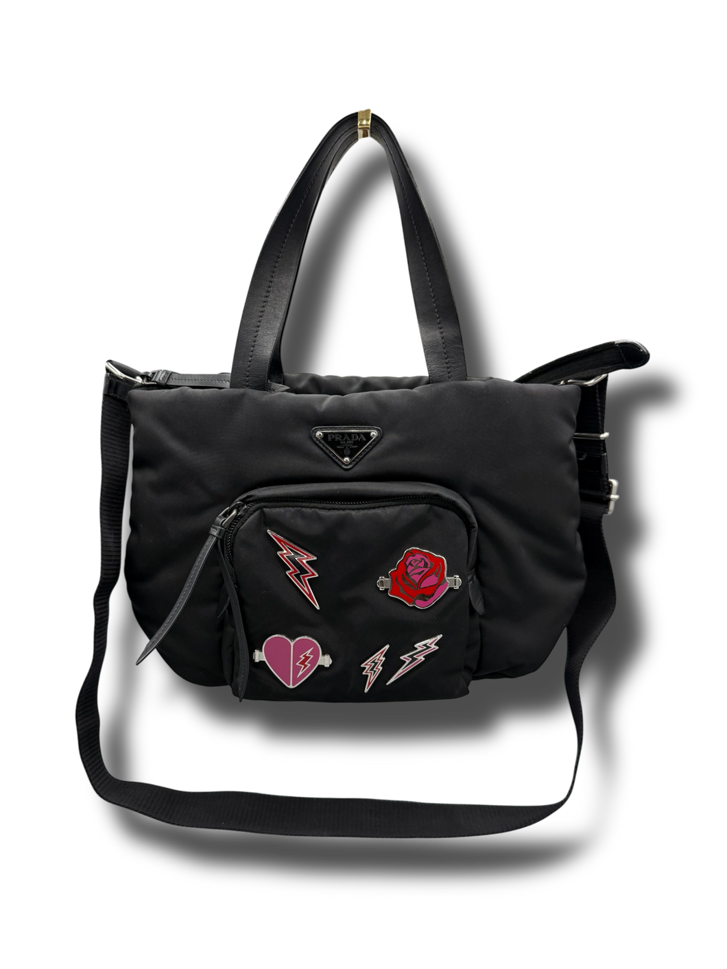 Prada 2-Way Soft Shopper Bag