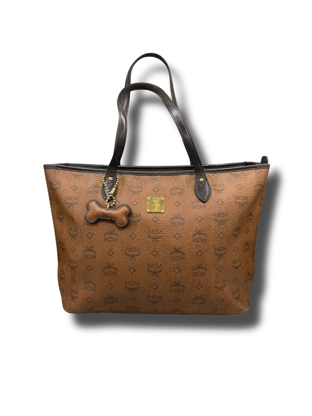 MCM Brown Shopper Dog Bone