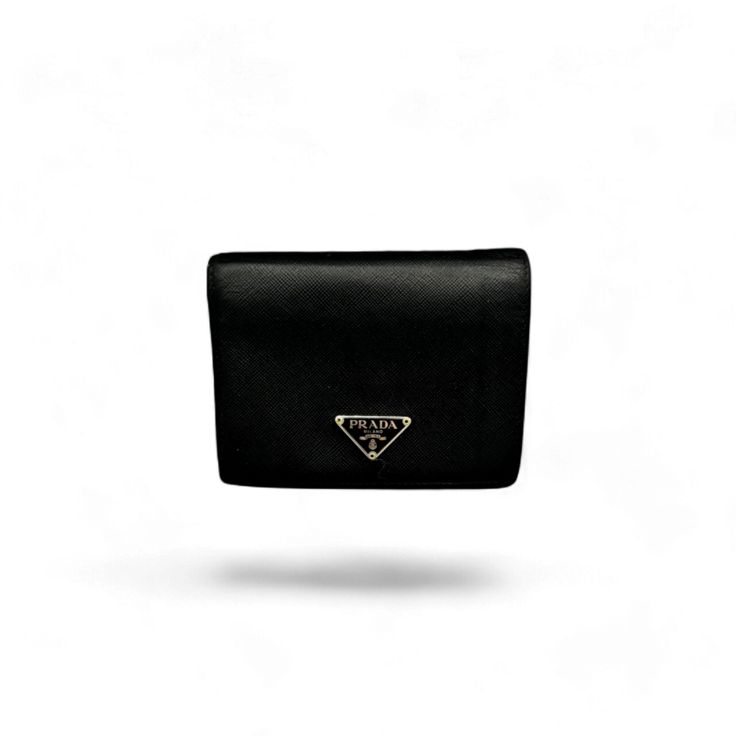 Prada Saffiano Wallet Black