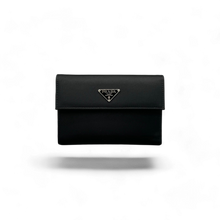 Lade das Bild in den Galerie-Viewer, Prada Nylon Compact Wallet Black
