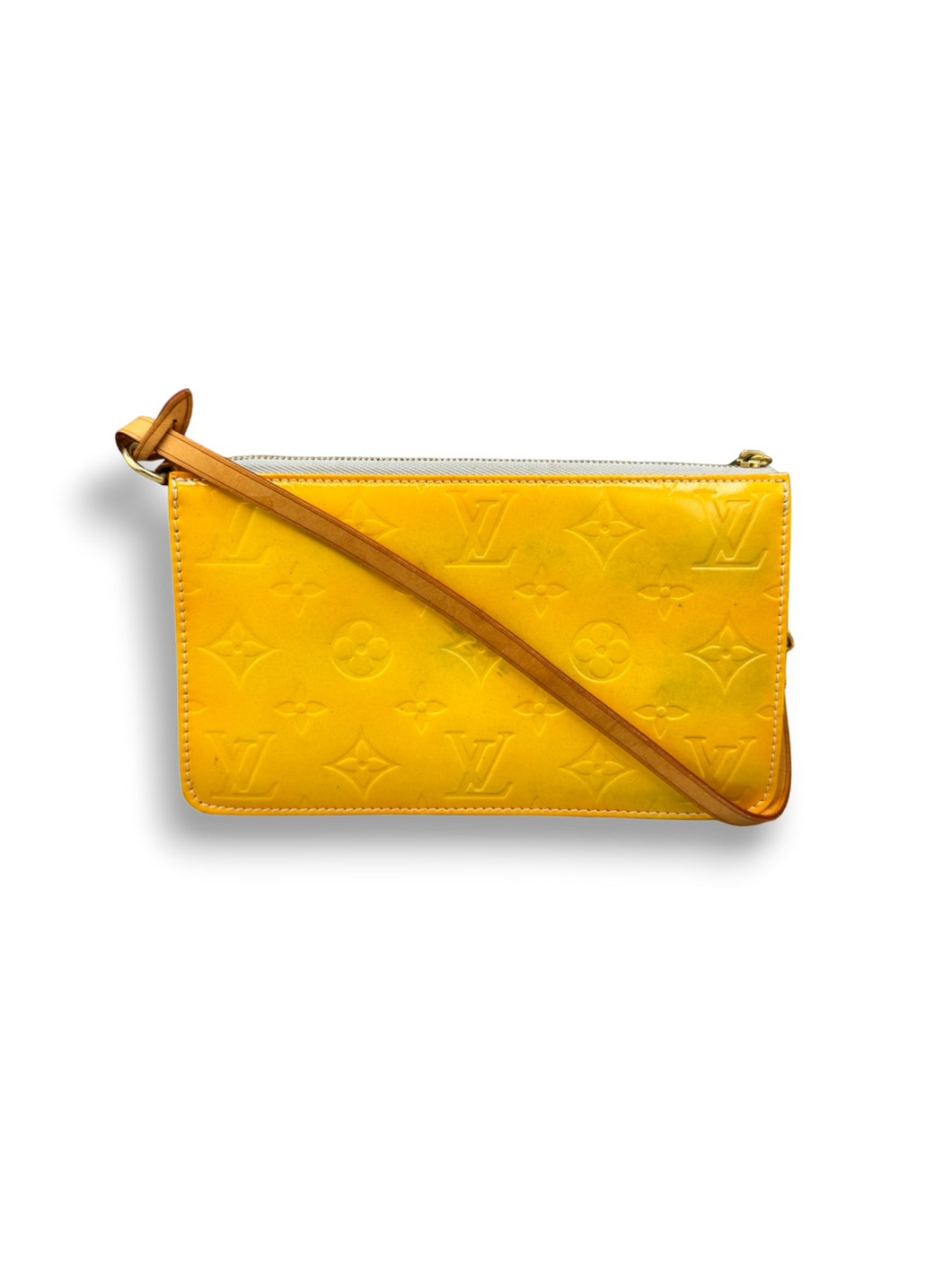 Louis Vuitton Vernis Lexington Pochette Yellow