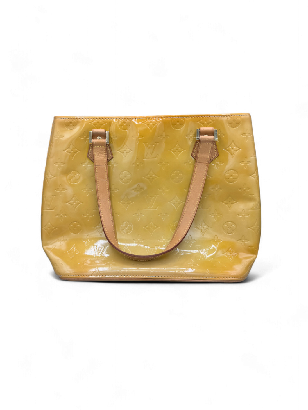 Louis Vuitton Beige Houston Bag Vernis